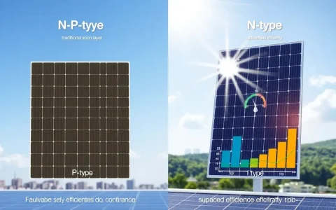 How does the efficiency of N-type solar panels compare to traditional P-type panels