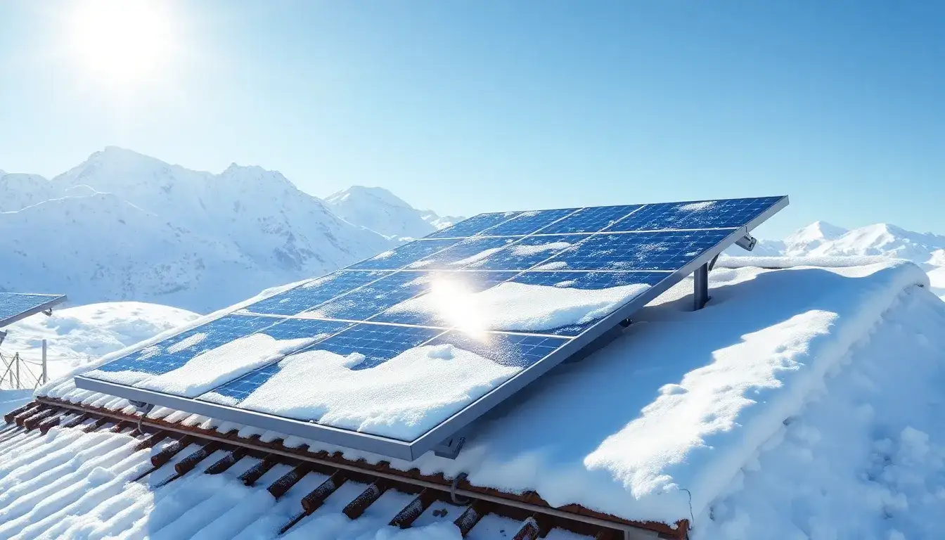 How do N-type solar panels perform in regions with frequent snowfall