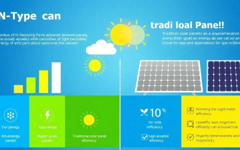 How do N-type solar panels compare to traditional solar panels in terms of efficiency
