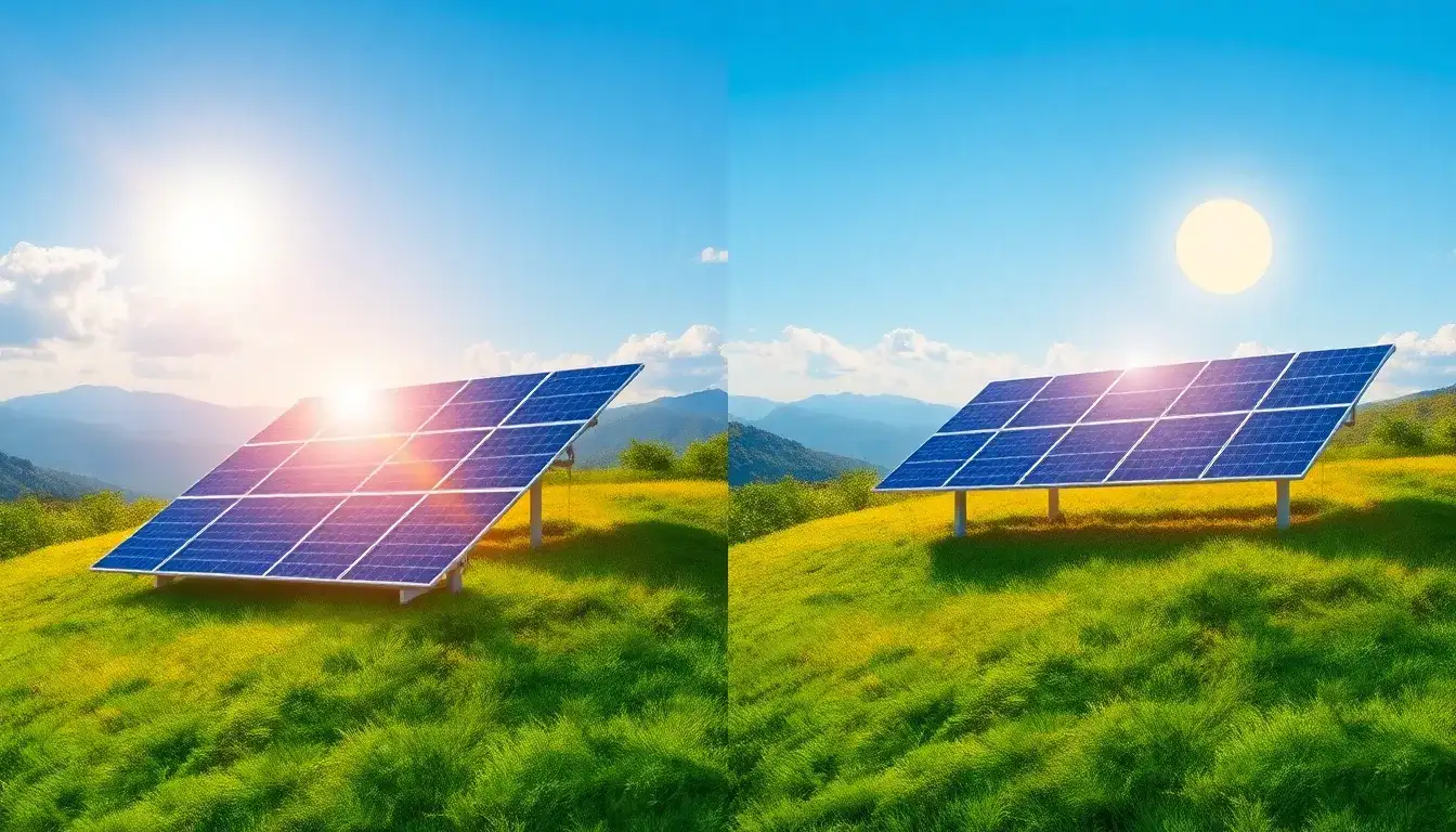 How does the angle of solar panels affect their efficiency