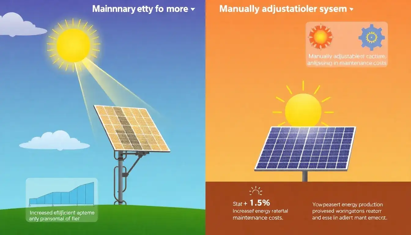 What are the benefits of using a solar tracker compared to adjusting the tilt angle manually