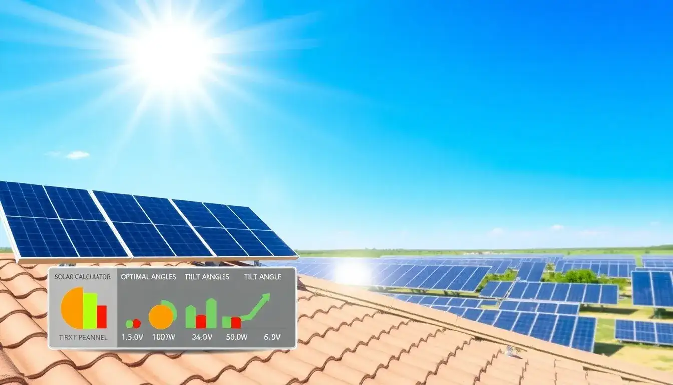 Are there any specific tools or calculators recommended for finding the optimal tilt angle for solar panels