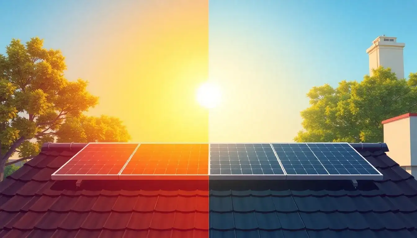 How does shading affect the lifespan of solar panels