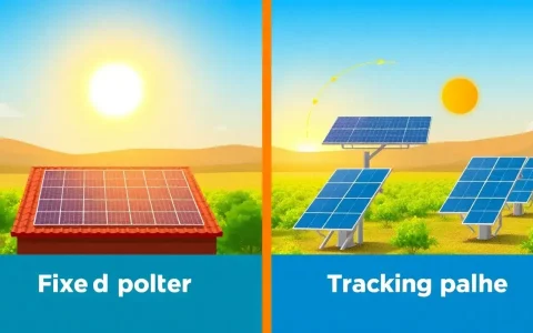 What is the difference in efficiency between fixed and tracking solar panels