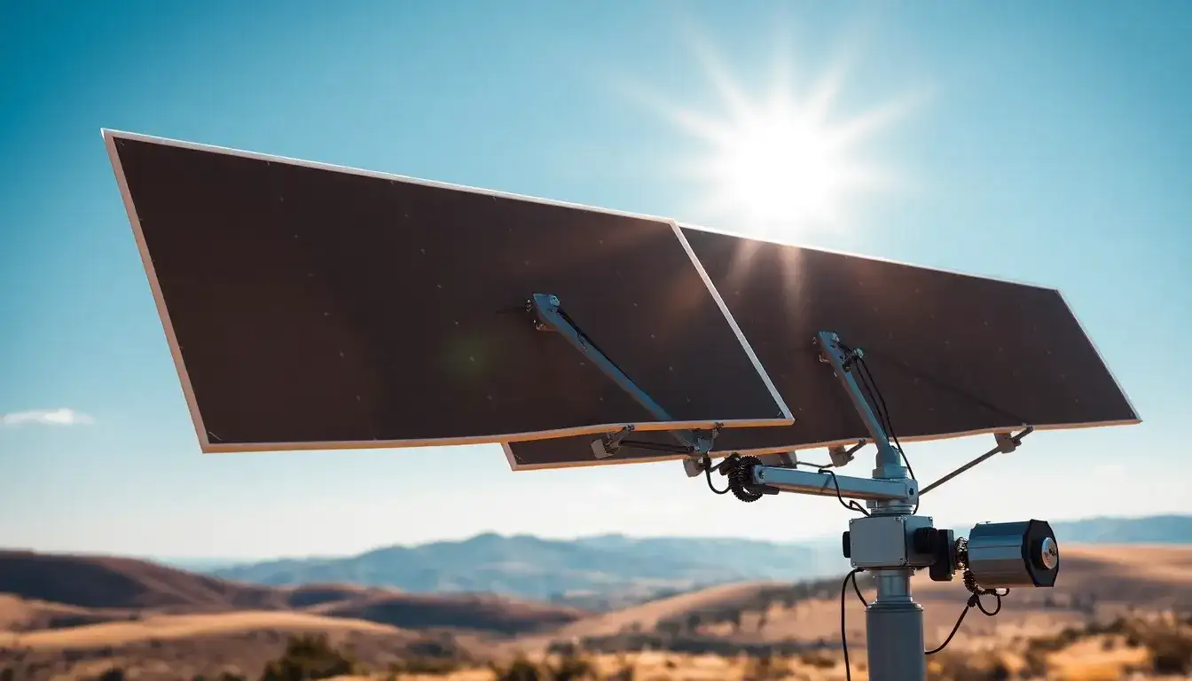 Are there any automated systems for adjusting solar panel tilt