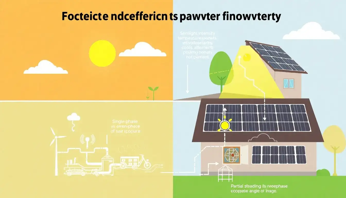 What factors can affect the efficiency of a solar inverter