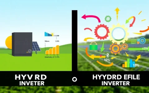 How do hybrid solar inverters compare to traditional ones in terms of efficiency