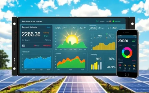 How can I monitor the performance of my solar inverter in real-time