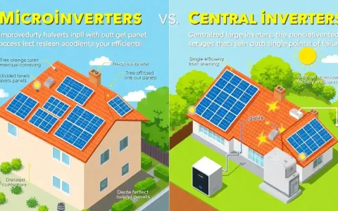 What are the benefits of using microinverters over central inverters