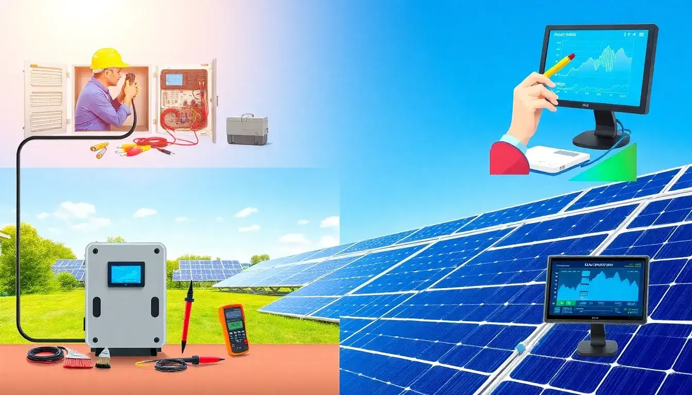 What maintenance practices can optimize the performance of solar inverters