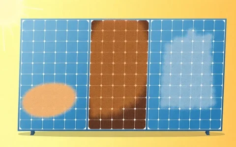 How does the type of dust affect the efficiency of solar panels