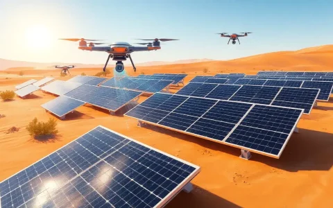 What are the most effective methods for cleaning solar panels in dusty areas