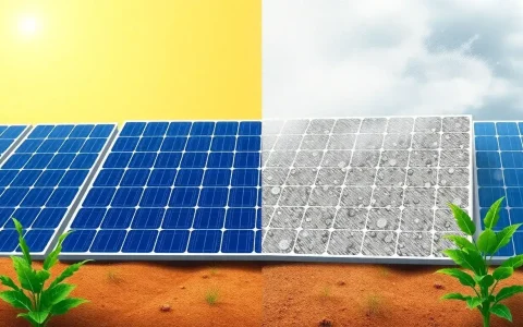 How does humidity influence dust accumulation on solar panels