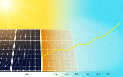 How does the efficiency of solar panels change over time due to dust accumulation
