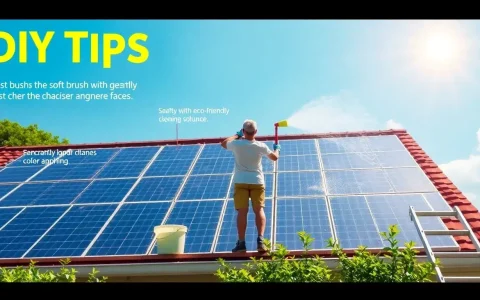 Are there any DIY tips for cleaning solar panels