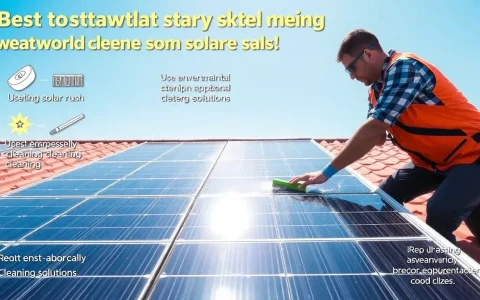 What are the best methods for cleaning solar panels without damaging them