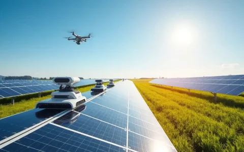 Are there any automated systems for cleaning solar panels