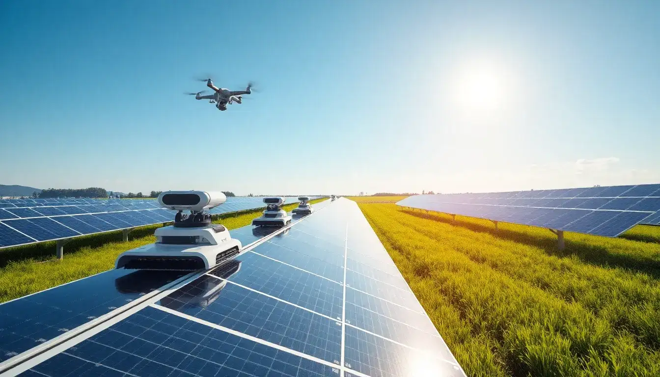 Are there any automated systems for cleaning solar panels