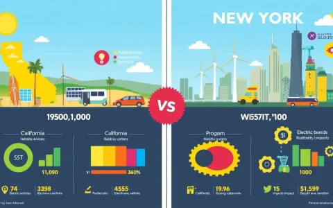 How do the rebate programs in California and New York compare
