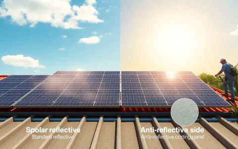 How do anti-reflective coatings affect the maintenance requirements of solar panels