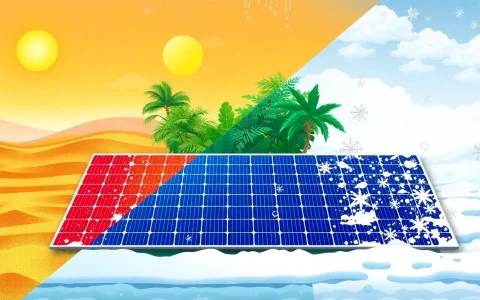 How does the degradation rate of solar panels differ between various climates