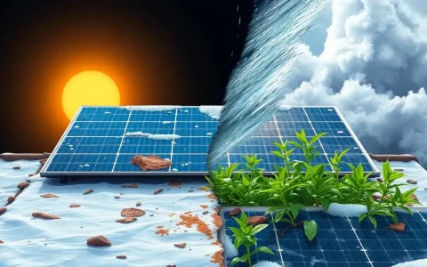 What are the main factors contributing to the degradation of solar panels in extreme weather conditions