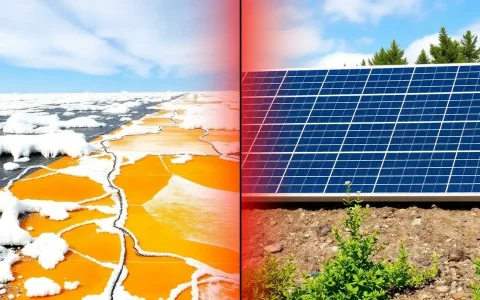 How does the degradation rate of solar panels in polar climates compare to those in temperate climates