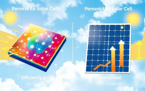 How do perovskite solar cells compare to traditional silicon cells in terms of efficiency