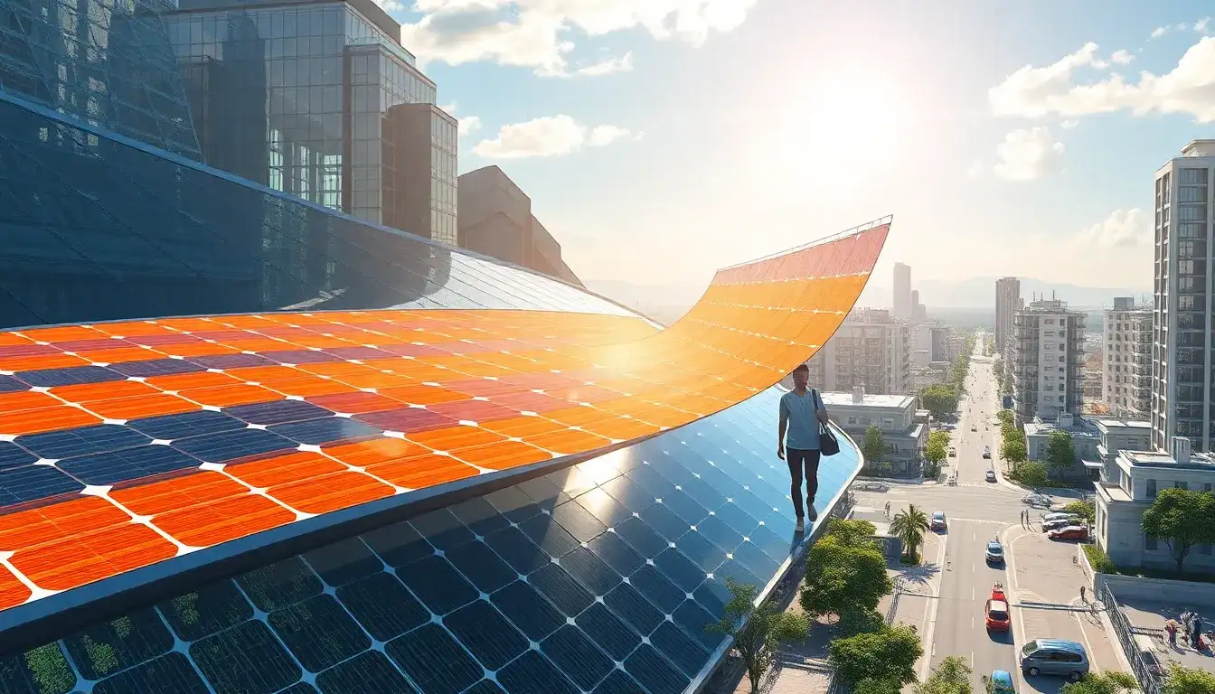 What advancements have been made in flexible and lightweight solar panels