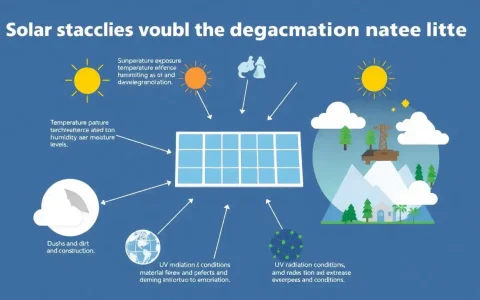 What are the main factors that influence the degradation rate of solar panels