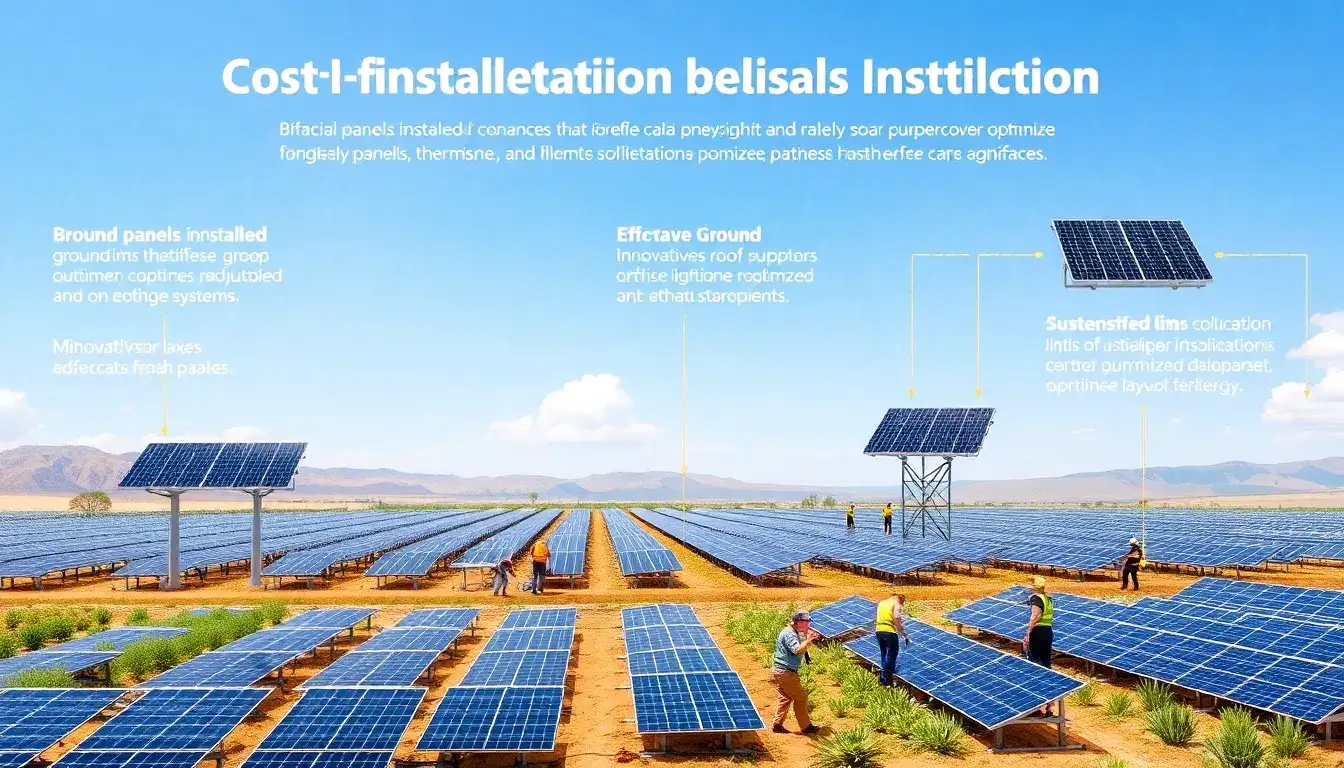 What are the most cost-effective installation methods for bifacial solar panels
