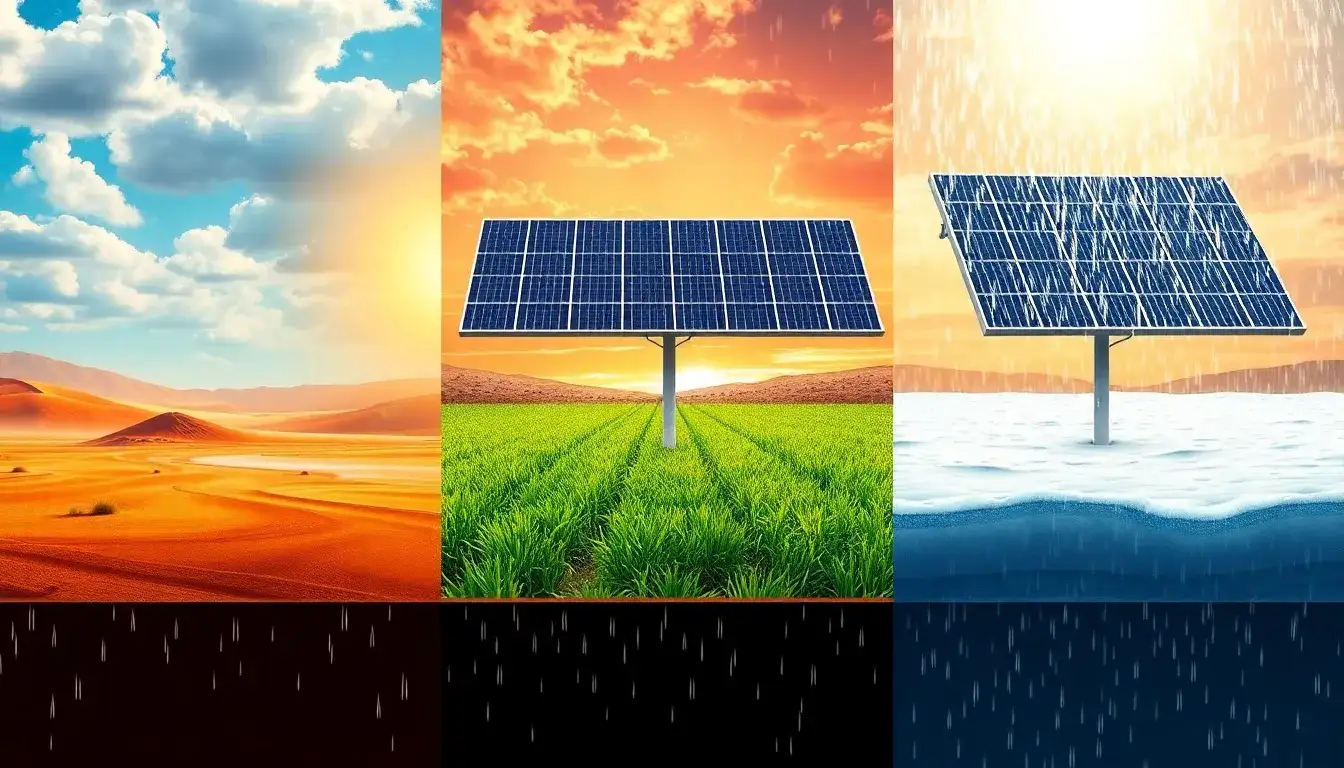 How do environmental conditions impact the performance of bifacial solar panels