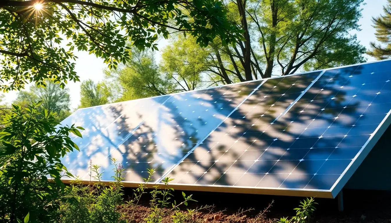 How do bifacial solar panels perform in shaded environments