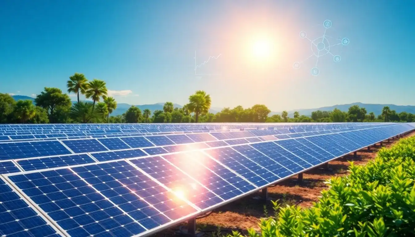 How does AI-powered energy management optimize solar panel performance