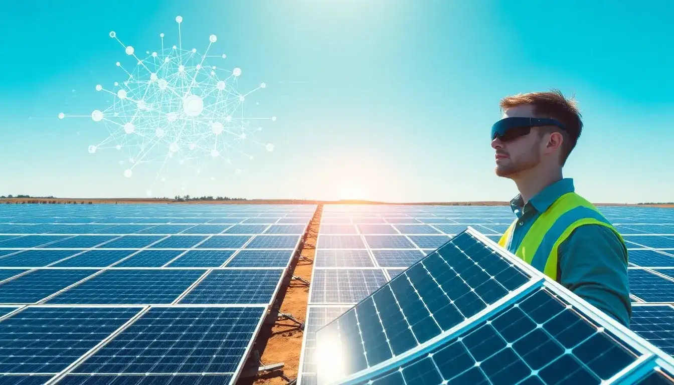 How does AI predict maintenance issues in solar panels