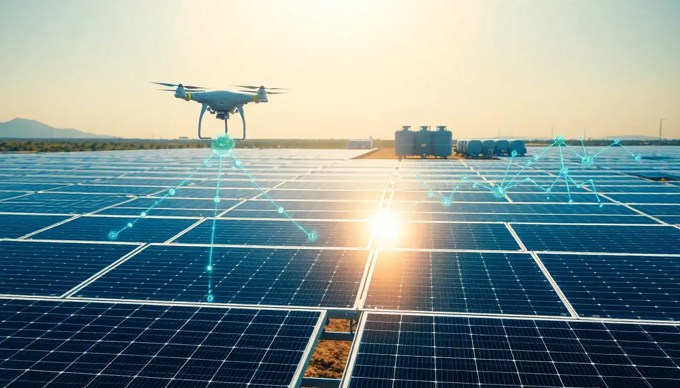 How does AI improve the efficiency of solar energy systems