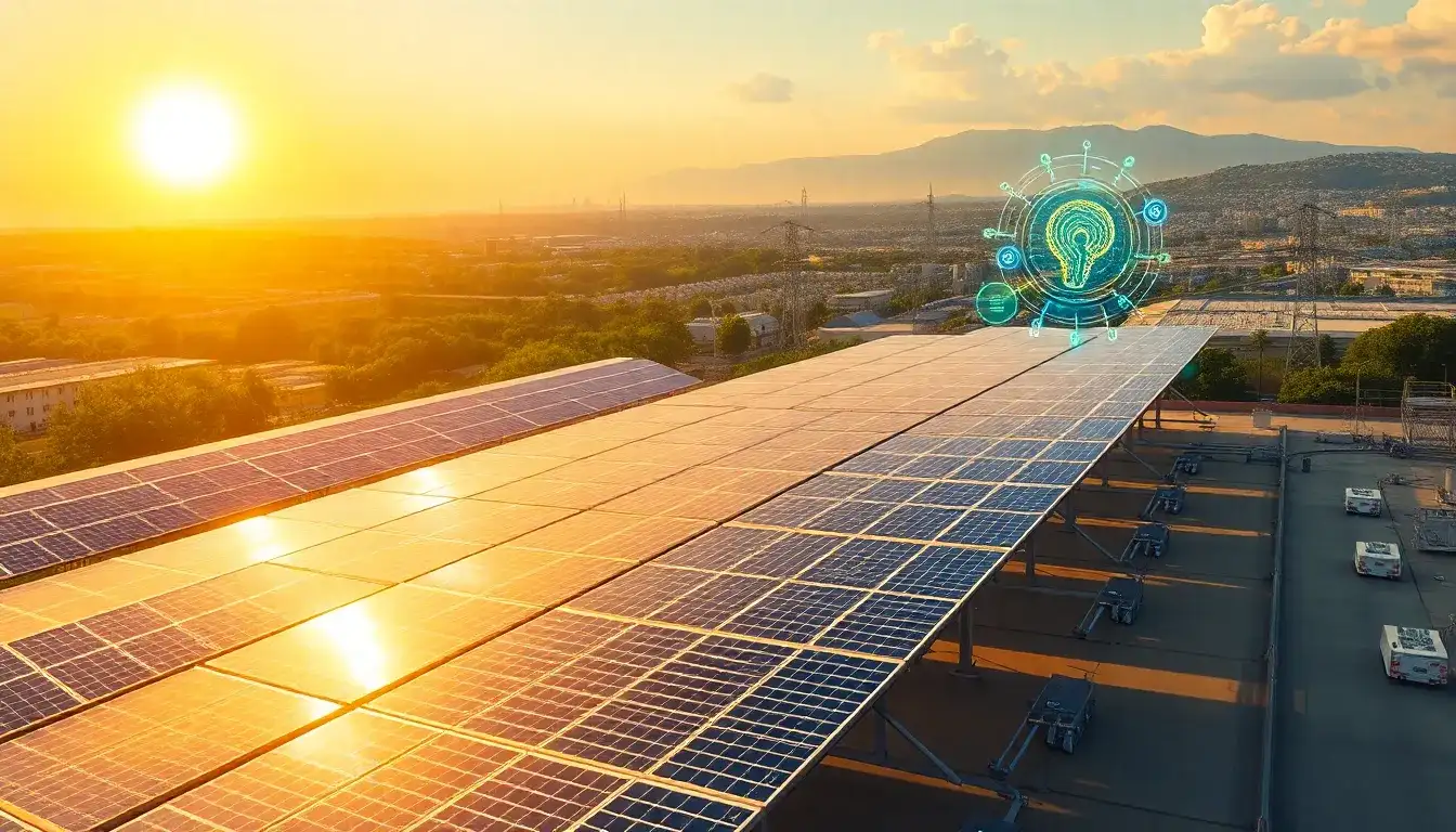 How does AI optimize energy storage in solar systems