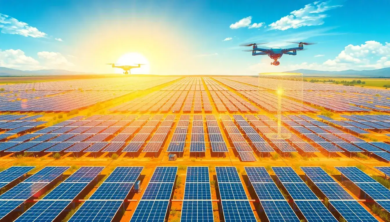 How does AI predict maintenance needs in solar energy systems