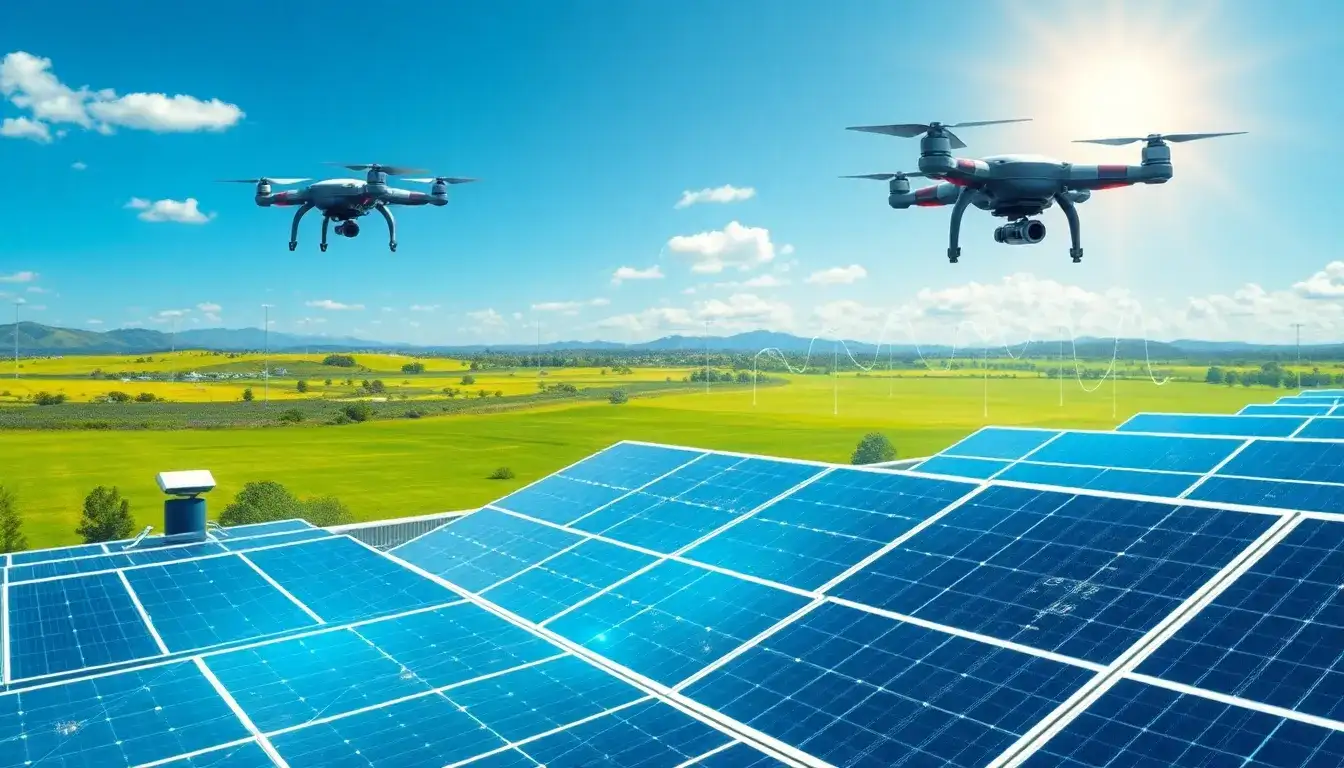 How does AI improve the efficiency of solar panels