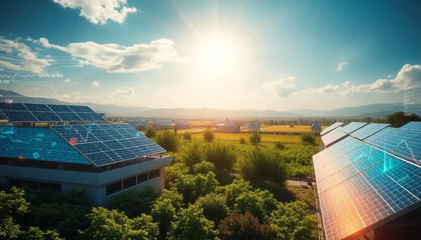 Are there any specific AI algorithms used for solar panel optimization