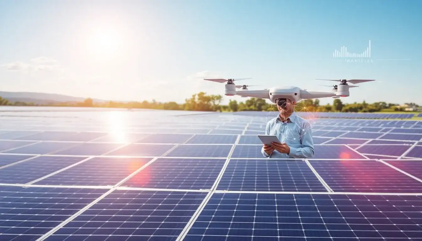 What role does AI play in predictive maintenance for solar panels
