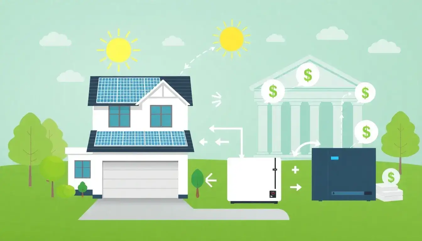 How do solar-and-battery bundled loans work