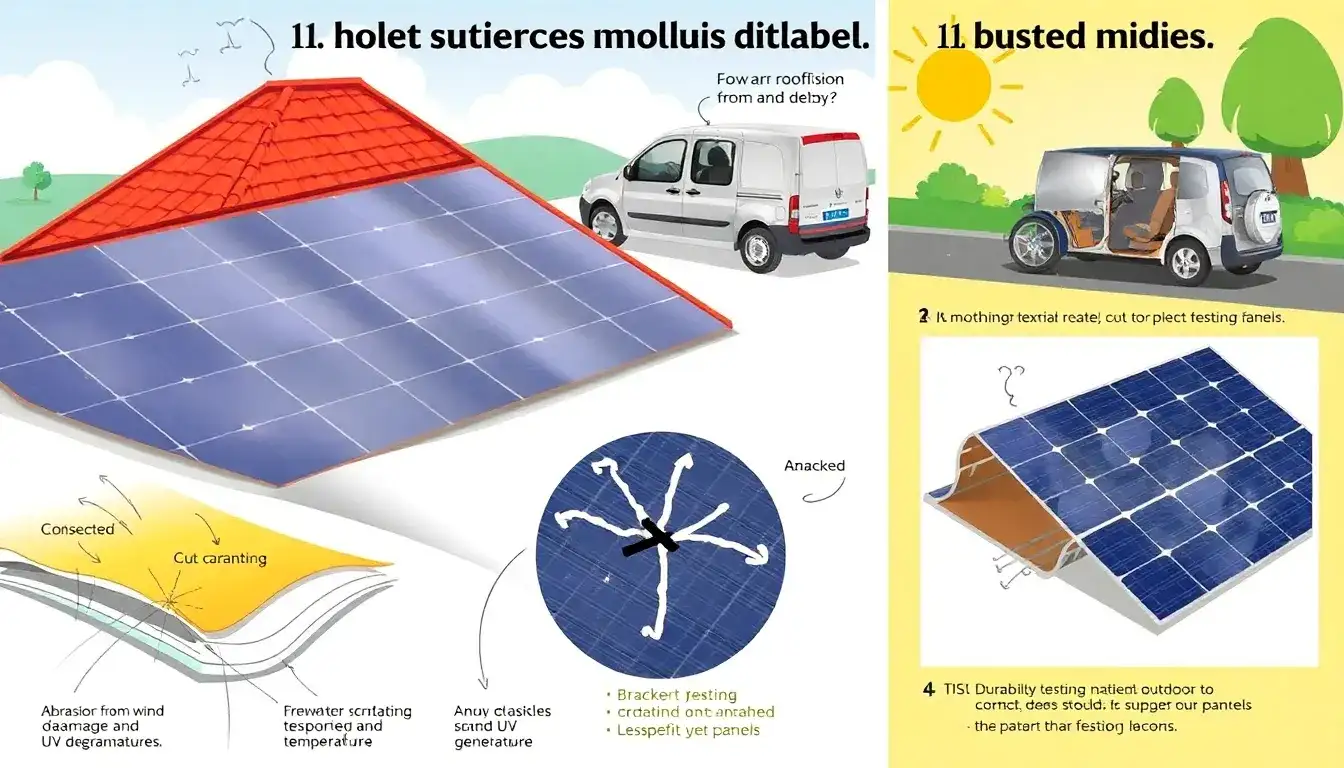 What are the durability concerns with flexible solar panels