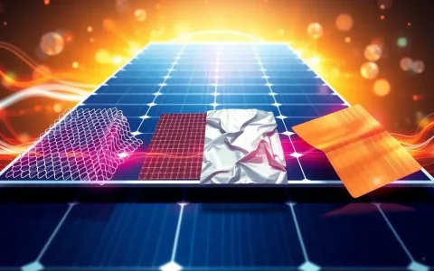 What are the best materials to use for a thermally conductive layer in flexible solar panels
