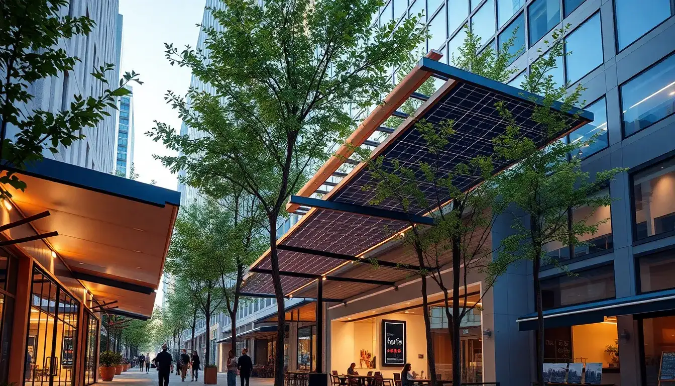 Can flexible solar panels be integrated into existing architectural features like awnings or canopies