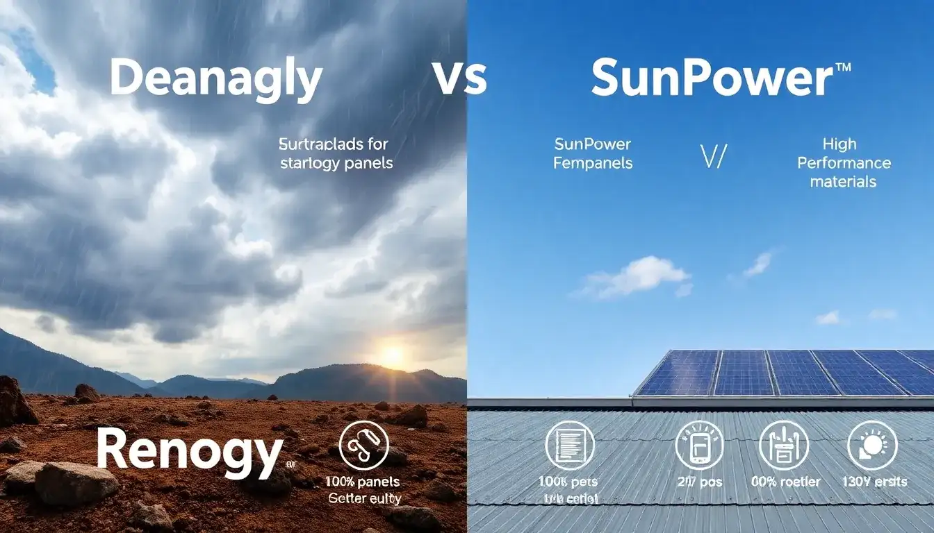 How do Renogy and SunPower compare in terms of durability