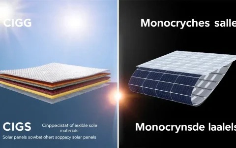 What are the main differences between CIGS and monocrystalline flexible solar panels