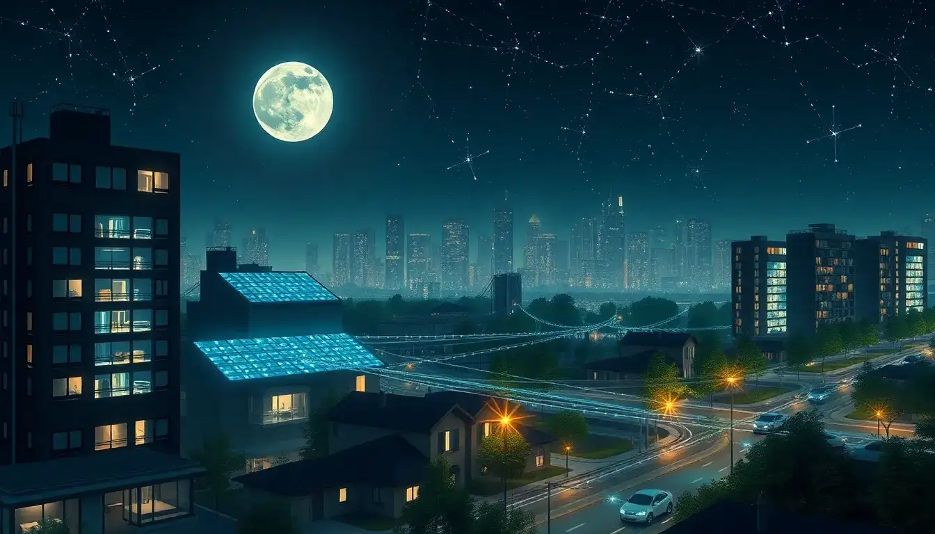 What are the main benefits of nighttime solar panels