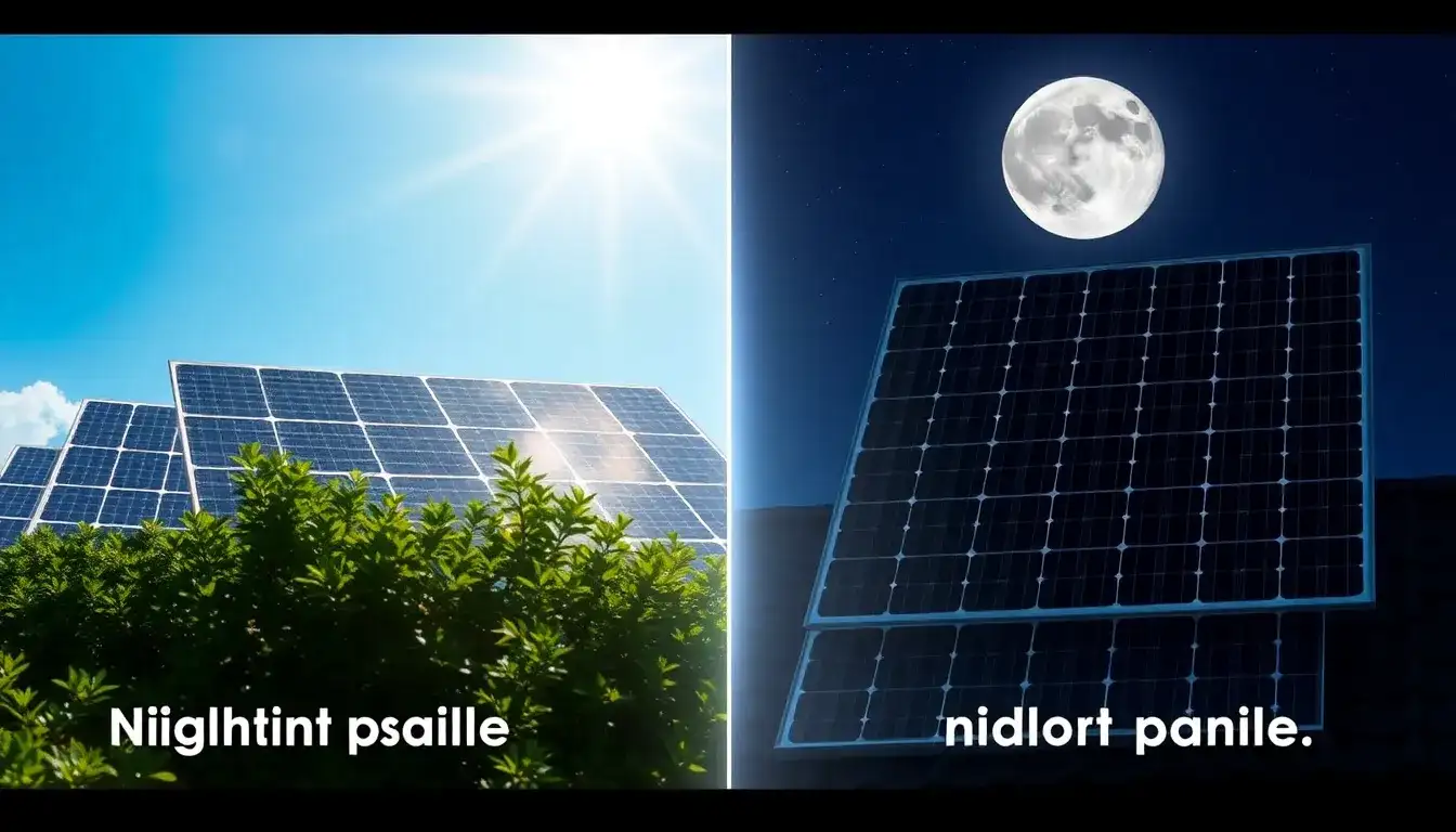 How do nighttime solar panels compare to traditional solar panels