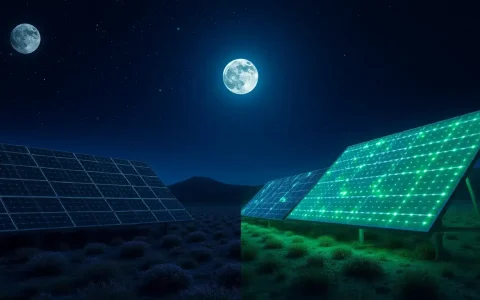 How much more energy can nighttime solar panels generate compared to traditional solar panels